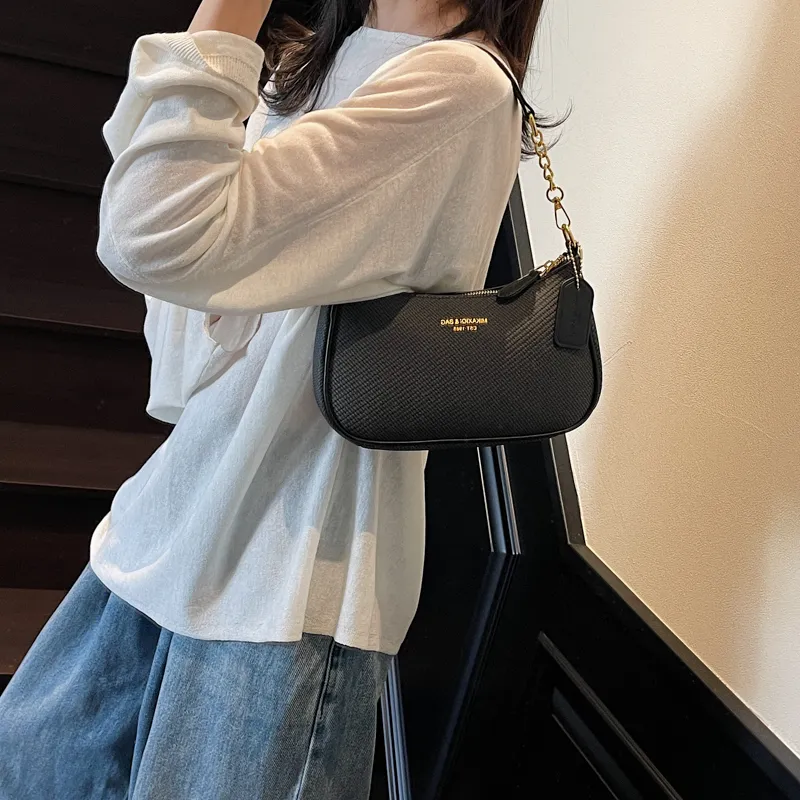 RIVMIND PU Shoulder Bag Women's Ecru/Black/Khaki/Pink-10