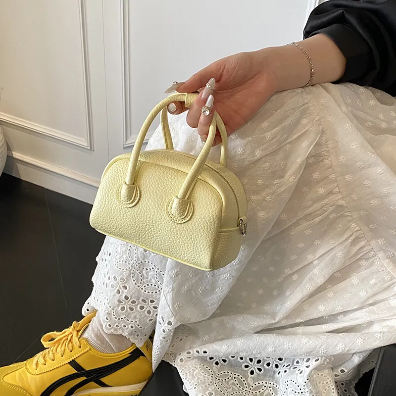 RIVMIND PU One Shoulder Handbag Women's Black/Yellow/Pink/White-7