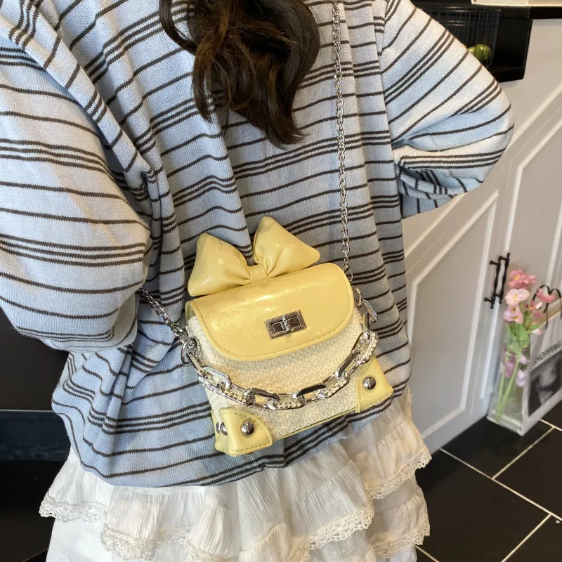 RIVMIND PU Handbag Women's White/Pink/Yellow-17