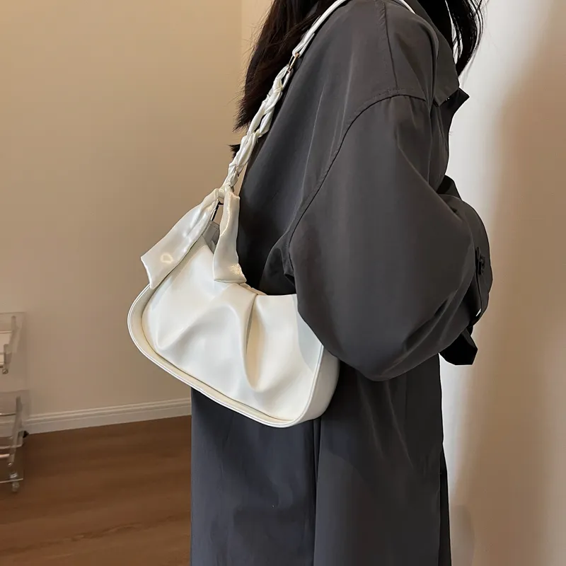 RIVMIND PU Shoulder Bag, Crossbody Bag Regular Women's White/Black/Yellow/Green-1