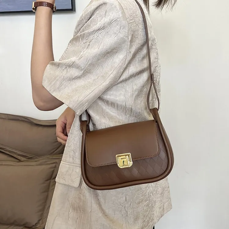 RIVMIND PU Crossbody Bag Regular Women's White/Black/Red/Brown/Green-20