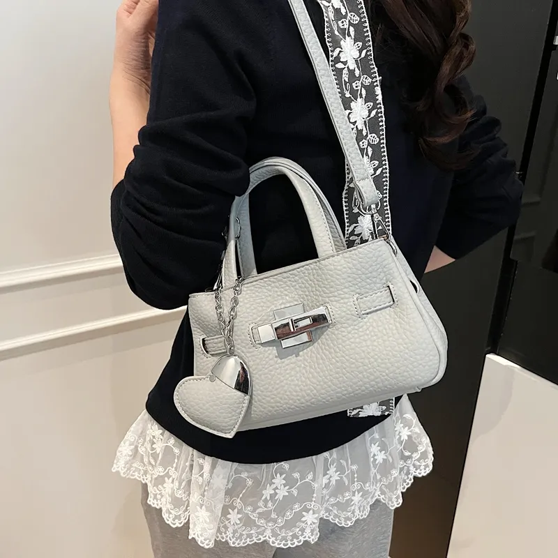 RIVMIND PU Handbag Women's Beige/Pink/Khaki/Black/Gray-10