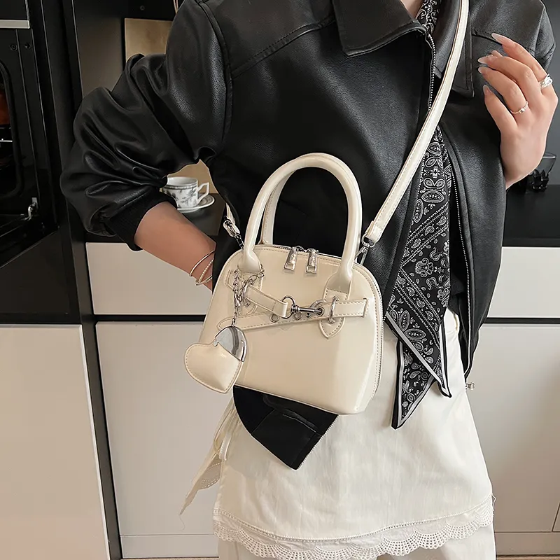 RIVMIND PU One Shoulder Handbag Women's White/Pink/Yellow/Light Blue/Black-3