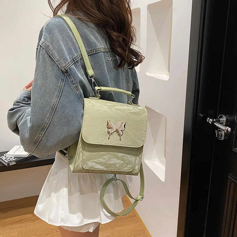 RIVMIND PU Double Shoulder, One Shoulder Handbag Regular Women's White/Black/Green/Blue/Pink/Silver Gray-9