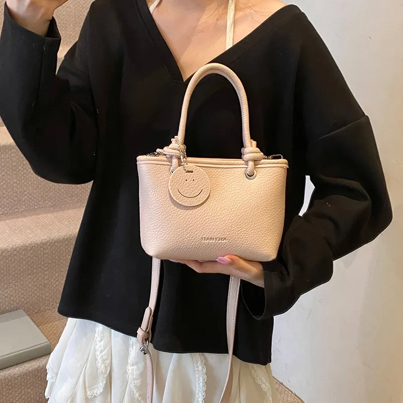 RIVMIND PU One Shoulder Handbag Women's White/Black/Pink/Yellow-17