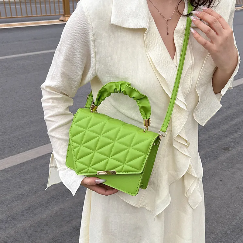 RIVMIND PU Crossbody Bag, Handbag Regular Women's Green/White/Black/Red/Khaki-3