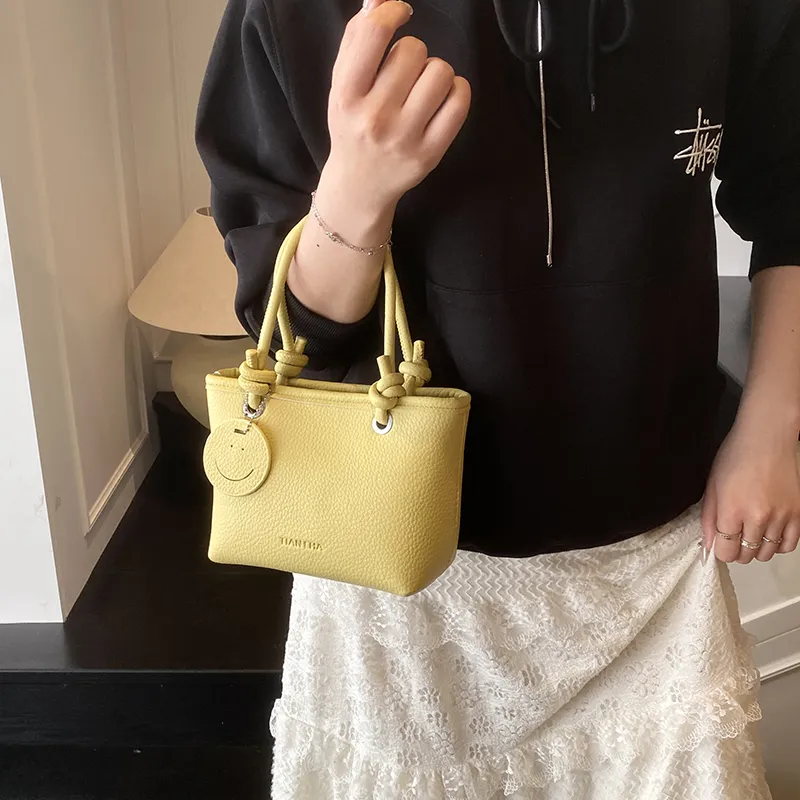 RIVMIND PU One Shoulder Handbag Women's White/Black/Pink/Yellow-21