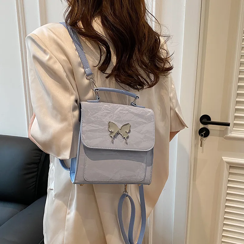 RIVMIND PU Double Shoulder, One Shoulder Handbag Regular Women's White/Black/Green/Blue/Pink/Silver Gray-12