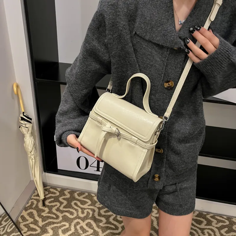 RIVMIND PU Handbag Women's White/Black/Coffee/Brown-3