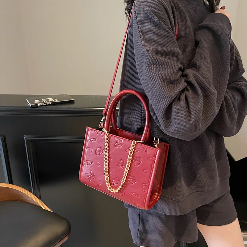 RIVMIND PU Handbag Women's White/Pink/Red/Black-14