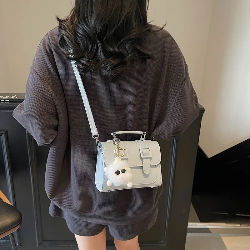 RIVMIND PU Shoulder Bag Women's White/Blue/Brown/Black-8