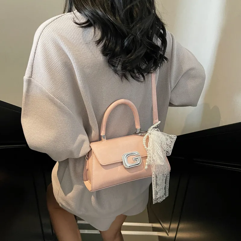 RIVMIND PU Handbag Women's Ecru/Pink/Blue/Black-9