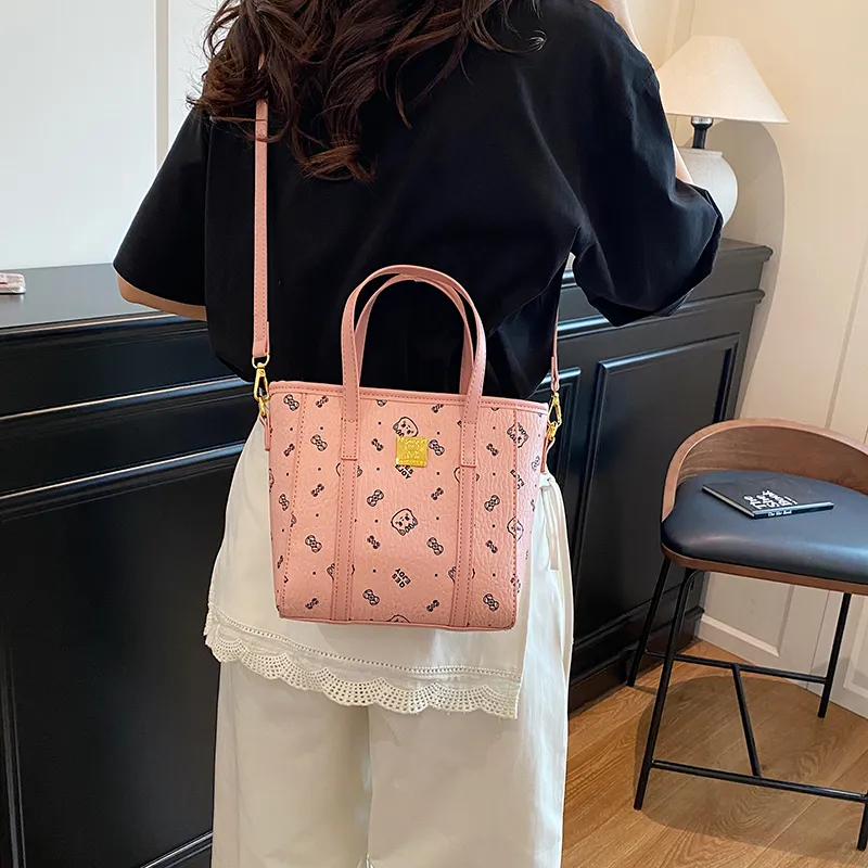 RIVMIND PU Handbag Women's White/Brown/Pink/Black-9