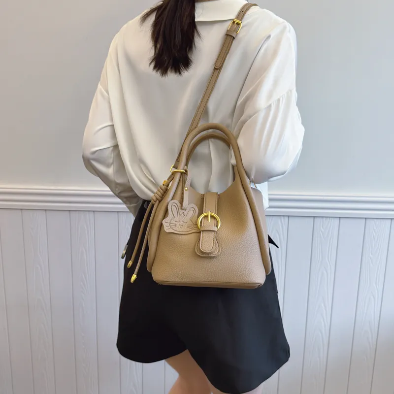 RIVMIND PU Combo Bag Shoulder Bag Crossbody Bag Handbag Women's White/Black/Apricot/Pink-13