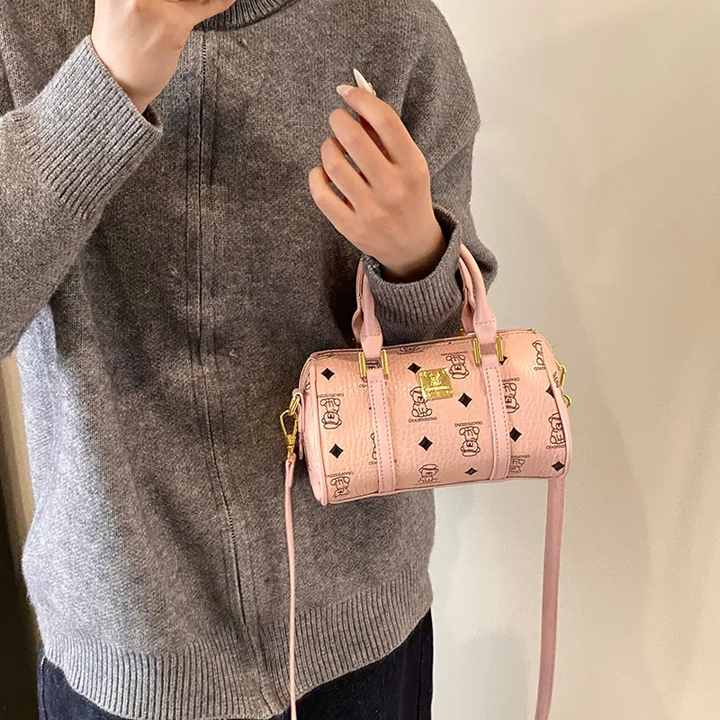 RIVMIND PU Handbag Women's Beige/Pink/Brown/Black-6