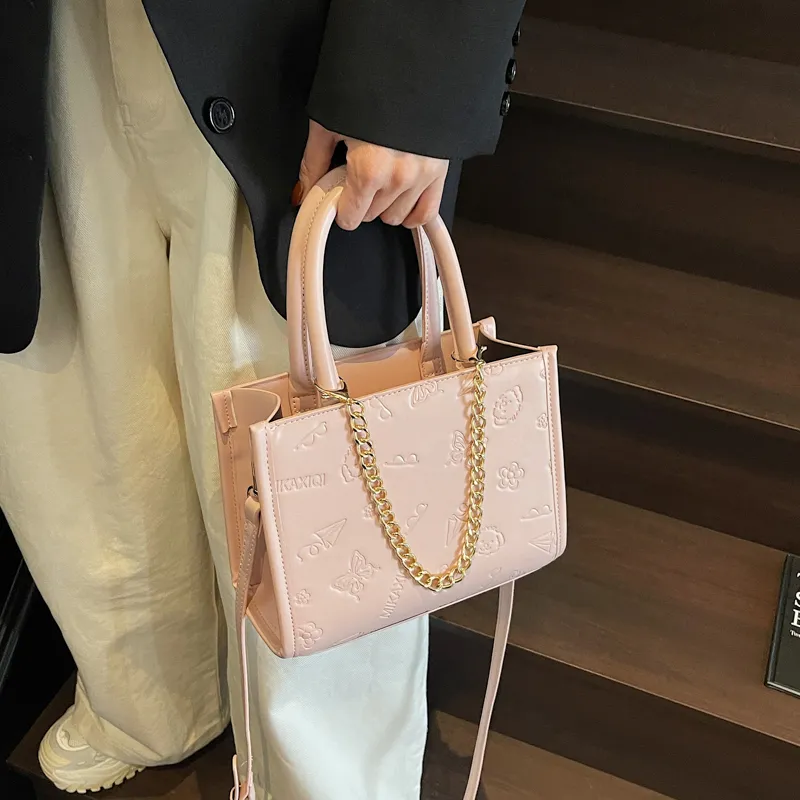 RIVMIND PU Handbag Women's White/Pink/Red/Black-10