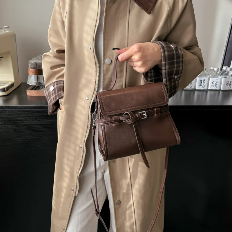 RIVMIND PU Handbag Women's White/Black/Coffee/Brown-12