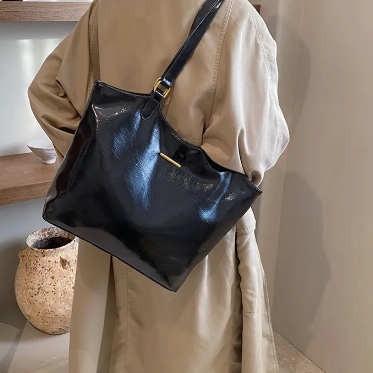 RIVMIND PU Shoulder Bag Women's Brown/Coffee/Black-7