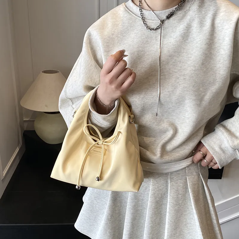 RIVMIND PU One Shoulder Handbag Women's Beige/Yellow/Silver/Yellow/Red/Black-7