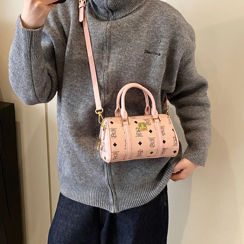 RIVMIND PU Handbag Women's Beige/Pink/Brown/Black-7