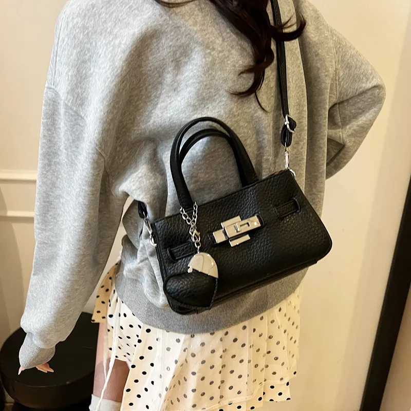 RIVMIND PU Handbag Women's Beige/Pink/Khaki/Black/Gray-18