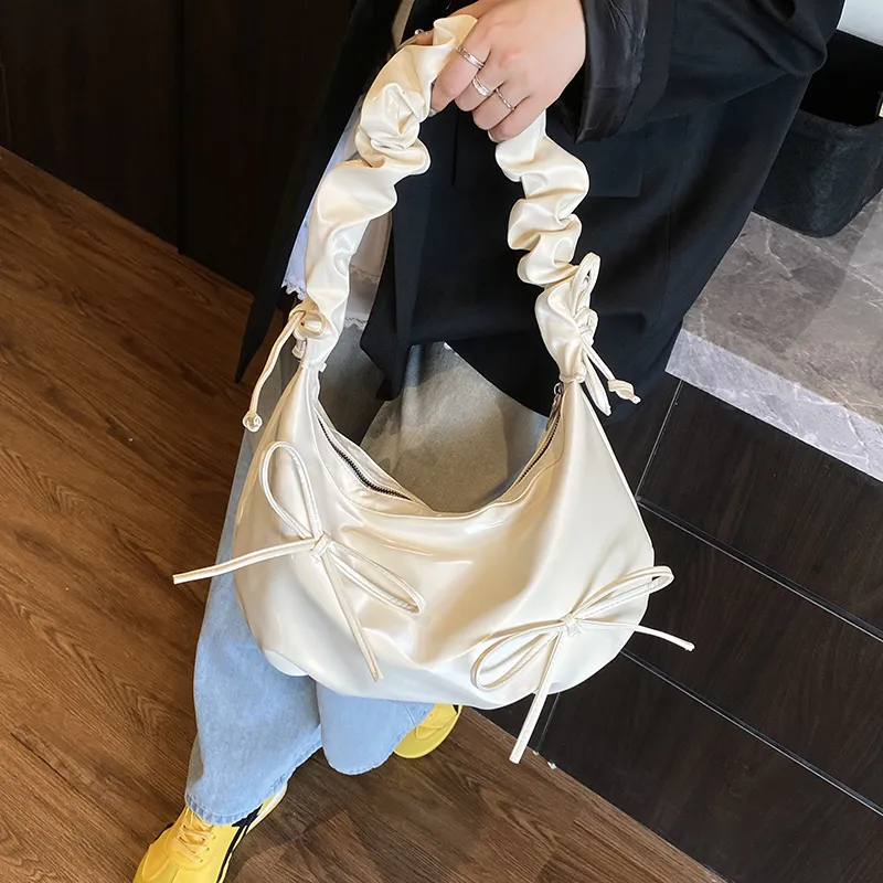 RIVMIND PU Shoulder Bag Women's White/Black/Purple/Yellow/Pink-1