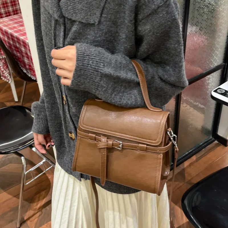 RIVMIND PU Handbag Women's White/Black/Coffee/Brown-18