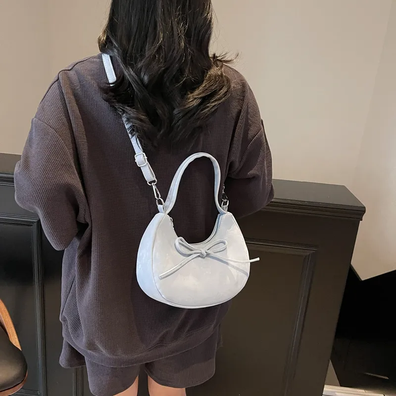 RIVMIND PU Shoulder Bag, Crossbody Bag, Handbag Women's White/Silver/Black/Blue/Pink-22