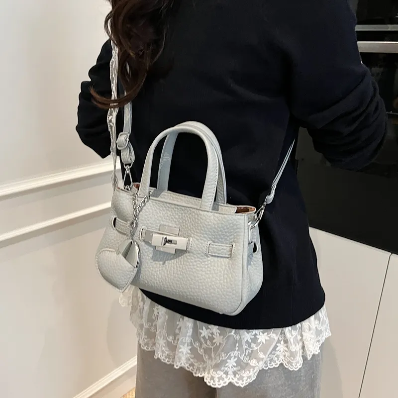 RIVMIND PU Handbag Women's Beige/Pink/Khaki/Black/Gray-13