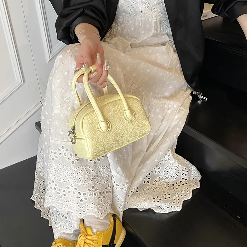 RIVMIND PU One Shoulder Handbag Women's Black/Yellow/Pink/White-8