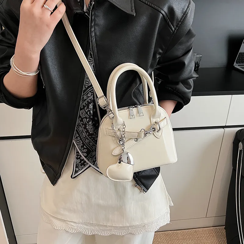 RIVMIND PU One Shoulder Handbag Women's White/Pink/Yellow/Light Blue/Black-1