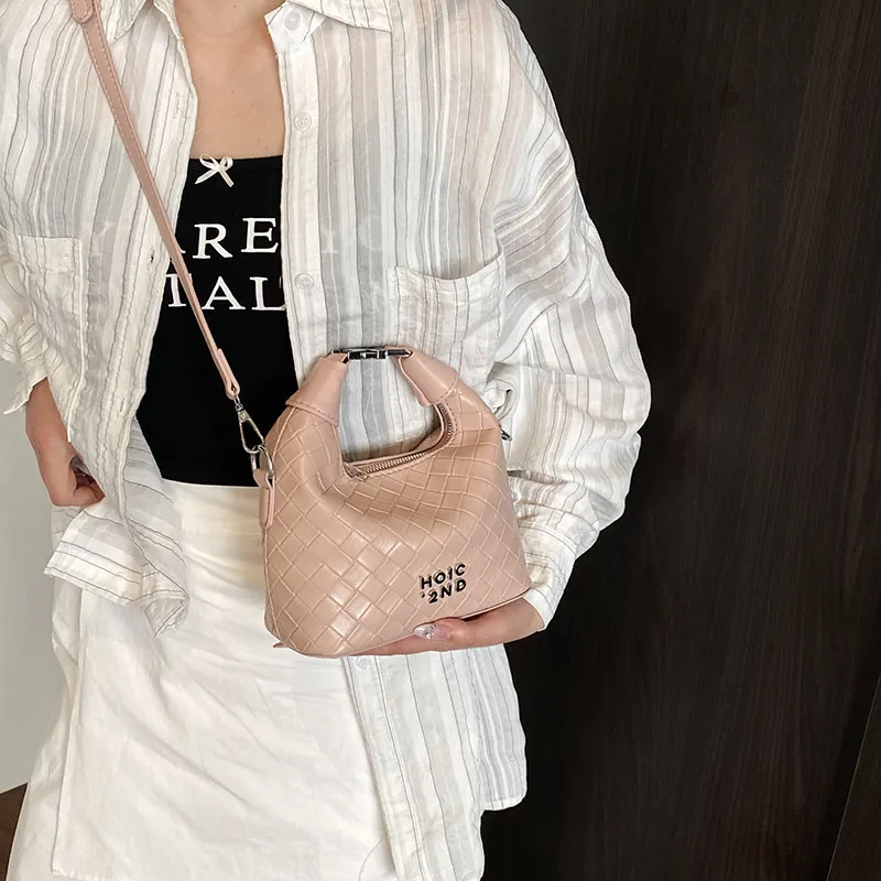 RIVMIND PU Crossbody One Shoulder Handbag Women's White/Pink/Silver/Green/Brown/Black-7