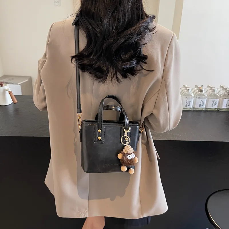 RIVMIND PU Handbag Women's White/Brown/Coffee/Black-19