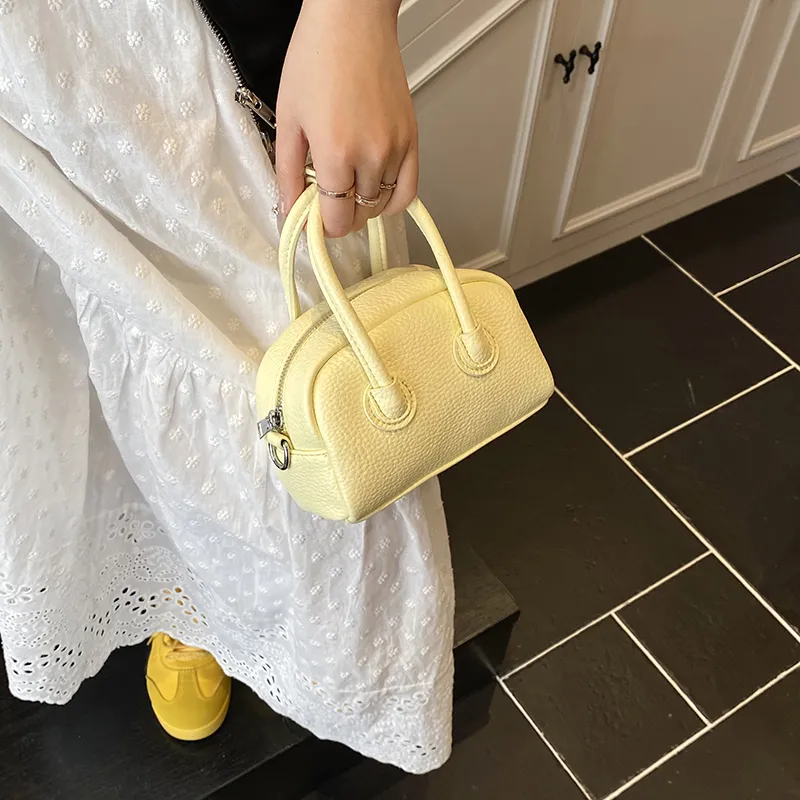 RIVMIND PU One Shoulder Handbag Women's Black/Yellow/Pink/White-10
