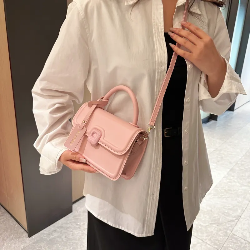 RIVMIND PU Handbag Women's White/Black/Pink/Yellow-13