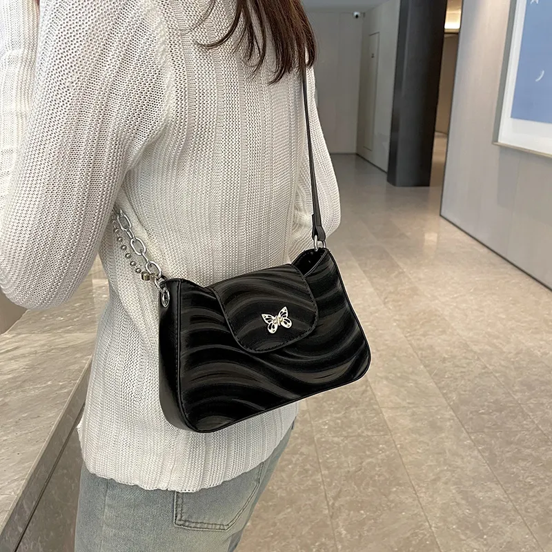 RIVMIND PU Shoulder Bag, Handbag Women's White/Silver/Black/Purple-12