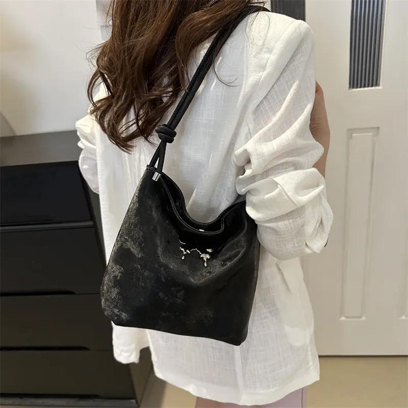 RIVMIND PU Crossbody Bag, Shoulder Bag Women's White/Black/Gray-13