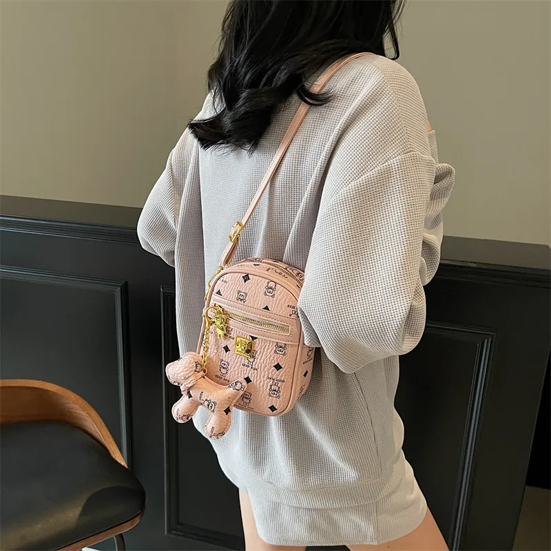 RIVMIND PU Shoulder Bag, Crossbody Bag Women's White/Pink/Coffee/Brown-10
