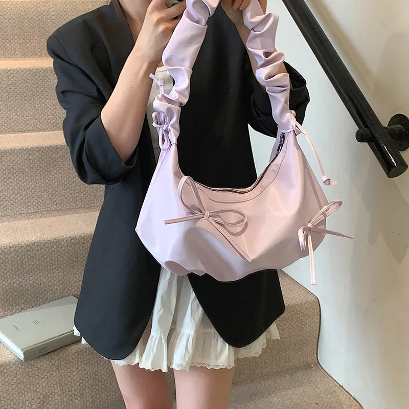 RIVMIND PU Shoulder Bag Women's White/Black/Purple/Yellow/Pink-15