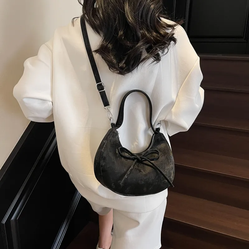 RIVMIND PU Shoulder Bag, Crossbody Bag, Handbag Women's White/Silver/Black/Blue/Pink-8