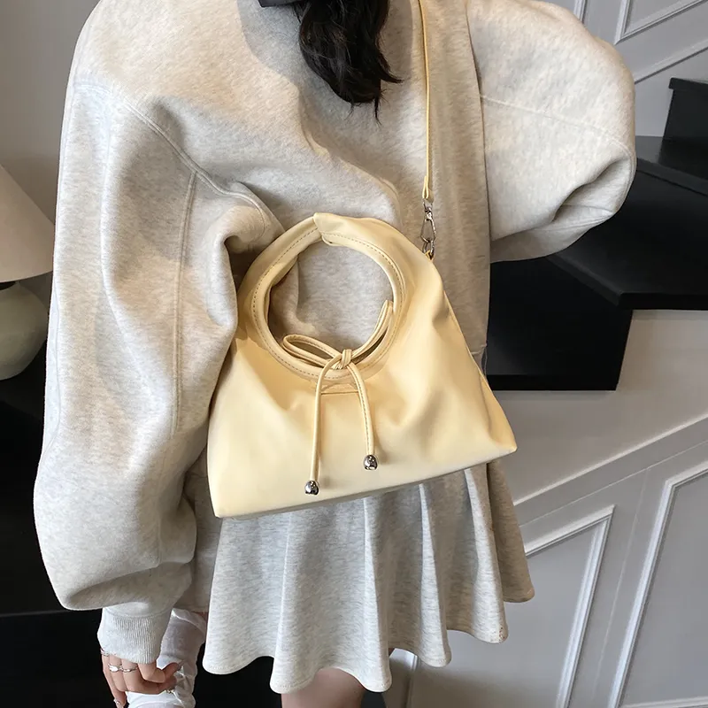 RIVMIND PU One Shoulder Handbag Women's Beige/Yellow/Silver/Yellow/Red/Black-10