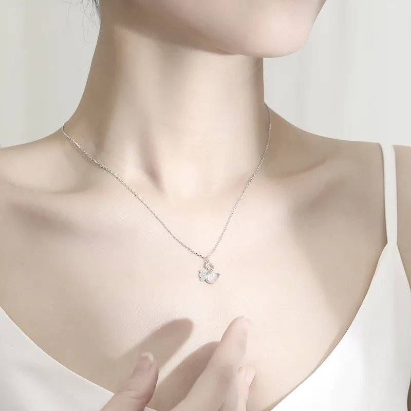 Teddy Bear Collection S925 Silver Necklaces Women's-1