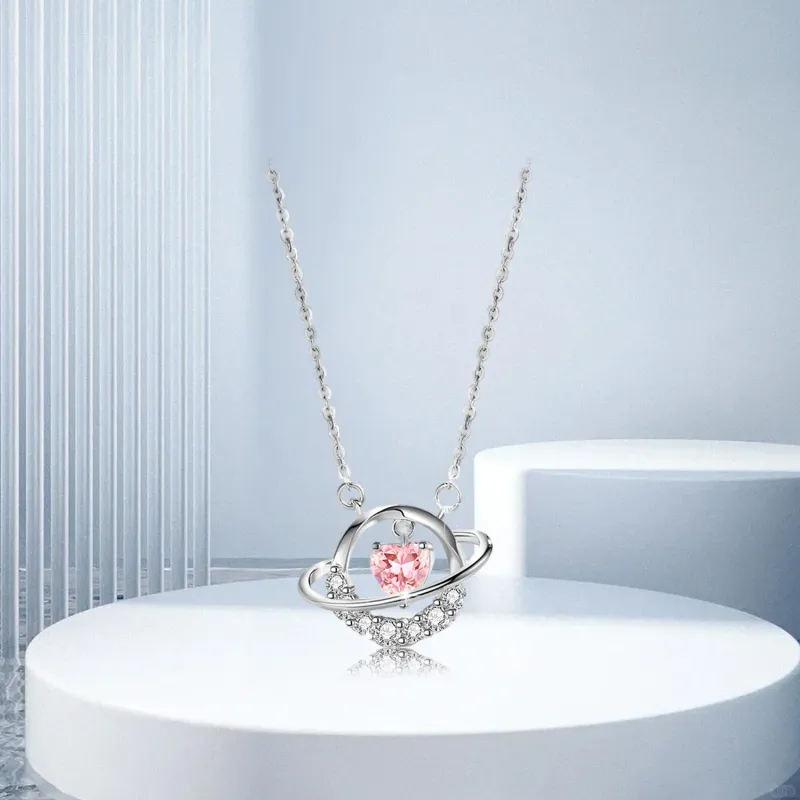 Teddy Bear Collection S925 Silver Necklaces Women's-3