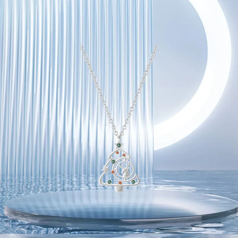 Teddy Bear Collection S925 Silver Necklace # Gold Silver Women's-2