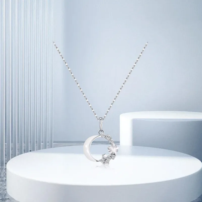 Teddy Bear Collection S925 Silver Necklaces Women's-3