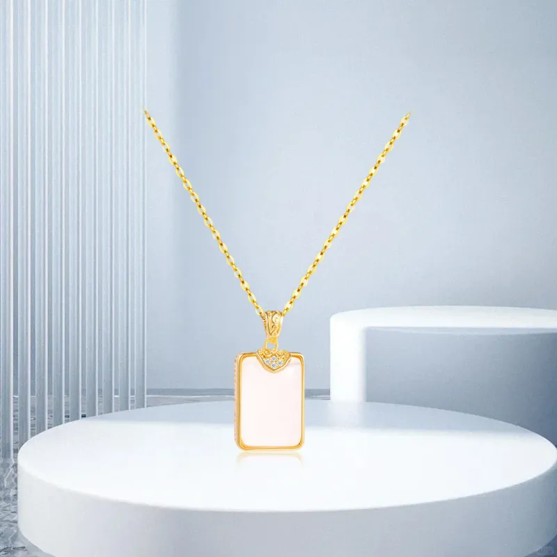 Teddy Bear Collection Chalcedony Necklaces Women's-3