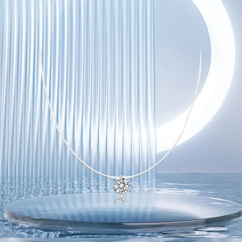 Teddy Bear Collection Zircon Necklaces Women's-2