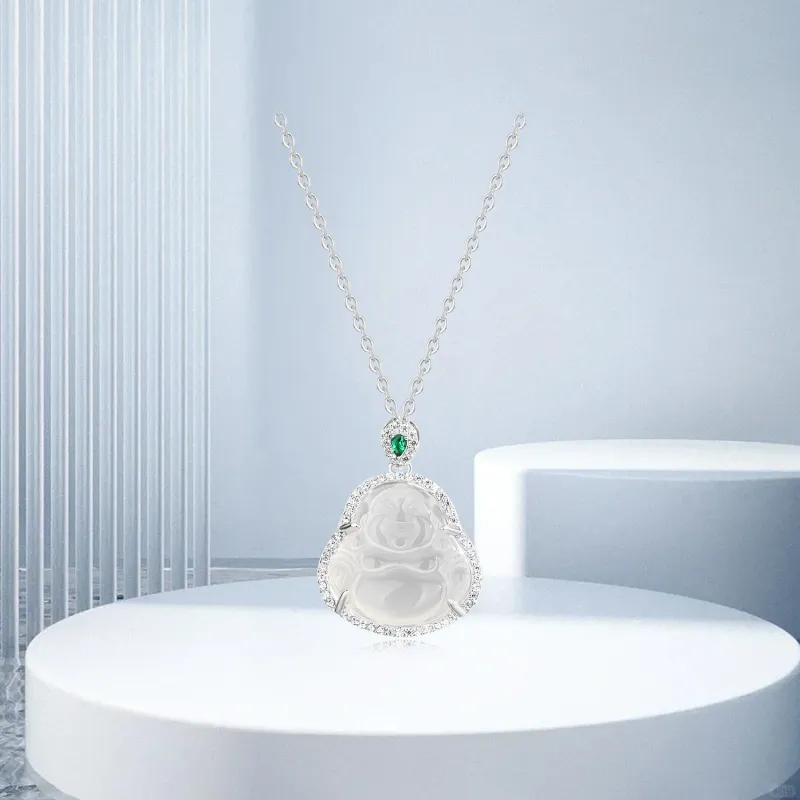 Teddy Bear Collection Chalcedony Necklaces Women's-3