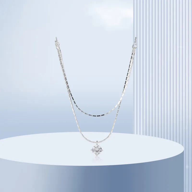 Teddy Bear Collection S925 Silver Necklaces Women's-1
