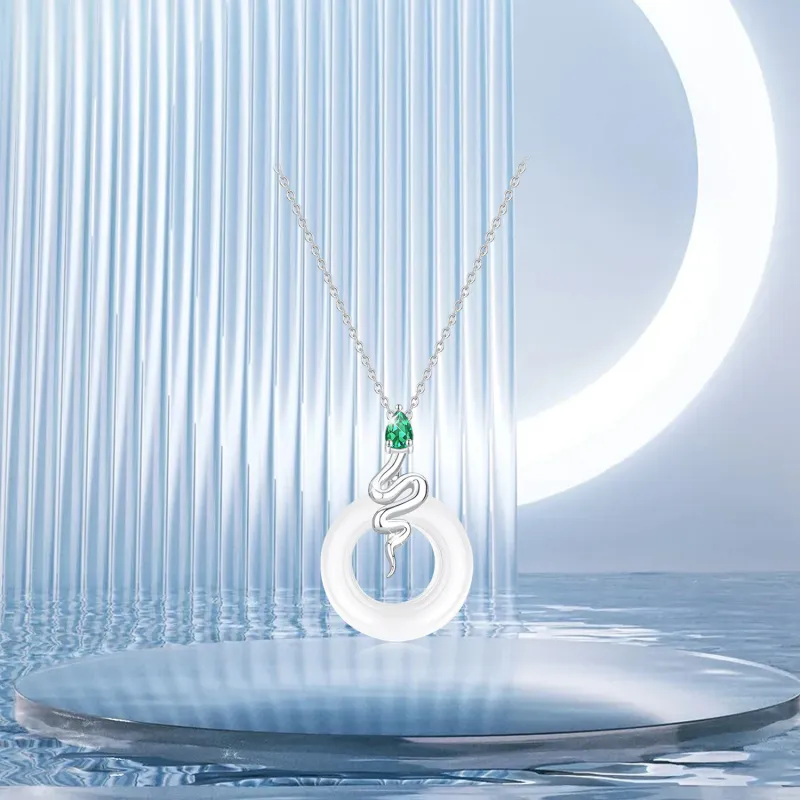 Teddy Bear Collection Chalcedony Necklaces Women's-1